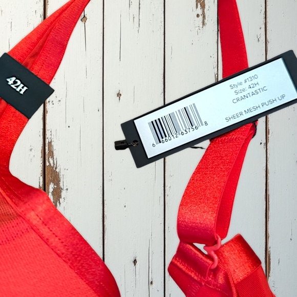 Curvy Couture Plus Size Women's Sheer Mesh lined Plunge T-Shirt Bra 42H NWT - Picture 6 of 9